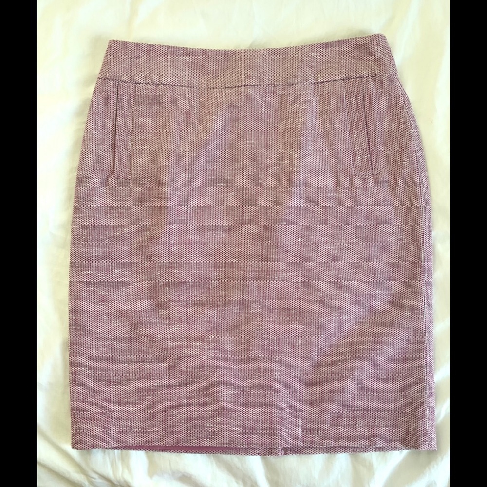 NWOT Banana Republic pink textured skirt size 10